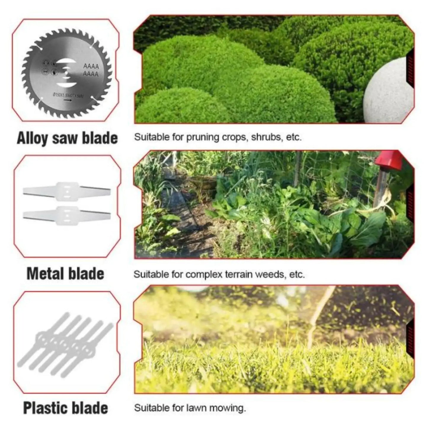 Laztrik Electric S4 Brushcutter 21 V with Battery and 4 Types Manual Lawn Mower for Outdoor Powerful Cordless Lawn Mower for Lawns / Jardi + FREE BATTERY + FREE CHARGER
