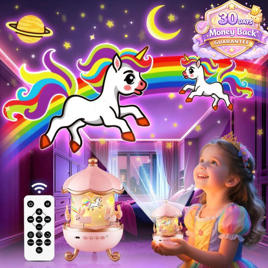 DreamiPop One Fire Baby Star Projector Lamp + Remote Control + Music Projector Babies