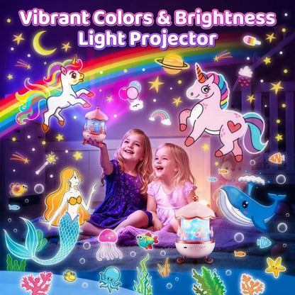 DreamiPop One Fire Baby Star Projector Lamp + Remote Control + Music Projector Babies