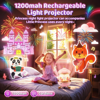 DreamiPop One Fire Baby Star Projector Lamp + Remote Control + Music Projector Babies