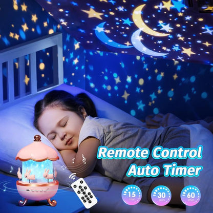 DreamiPop One Fire Baby Star Projector Lamp + Remote Control + Music Projector Babies