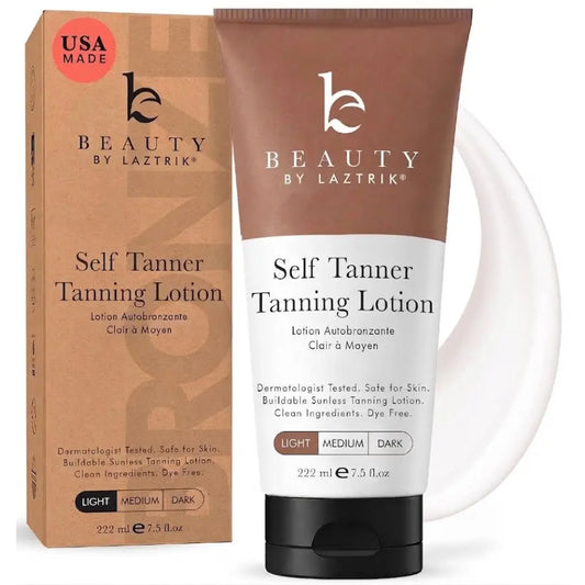 Laztrik Self-Tanning Lotion for a Natural Golden Tan